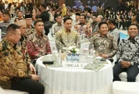Bupati Sidoarjo H. Subandi menghadiri acara kenal pamit Kapolresta Sidoarjo di Gedung Serba Guna Polresta Sidoarjo, Minggu malam (18/10/2026). (Dok. Ho/RadarBangsa.co.id)