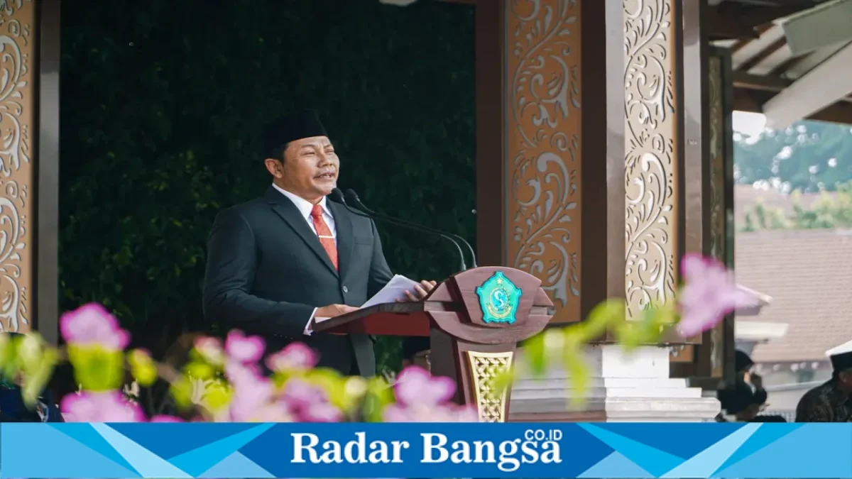 Bupati Sidoarjo H. Subandi dalam kegiatan peringatan Hari Sumpah Pemuda ke-98 Tahun 2026. (Dok. Humas).