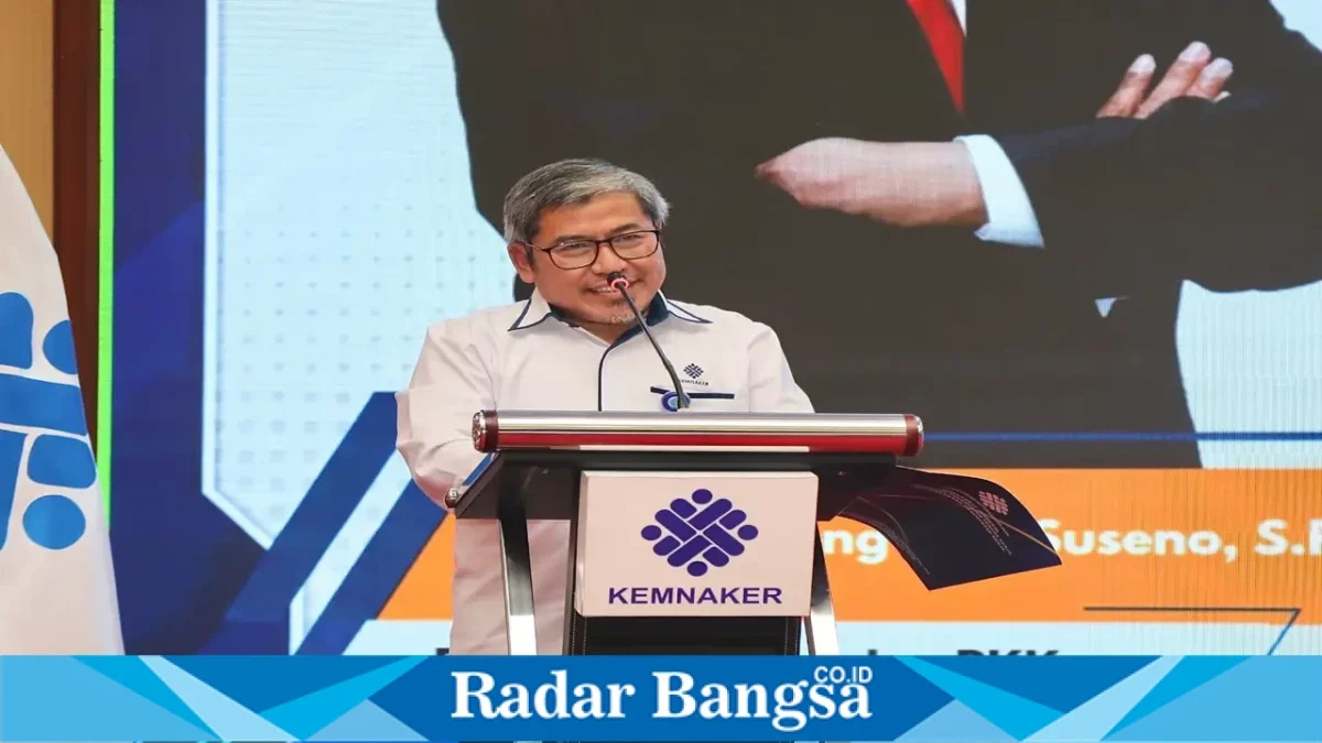 Direktur Jenderal Pembinaan Penempatan Tenaga Kerja dan Perluasan Kesempatan Kerja Kemnaker, Sugeng Heri Suseno. (Dok. Ho/RadarBangsa.co.id)