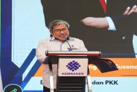 Direktur Jenderal Pembinaan Penempatan Tenaga Kerja dan Perluasan Kesempatan Kerja Kemnaker, Sugeng Heri Suseno. (Dok. Ho/RadarBangsa.co.id)