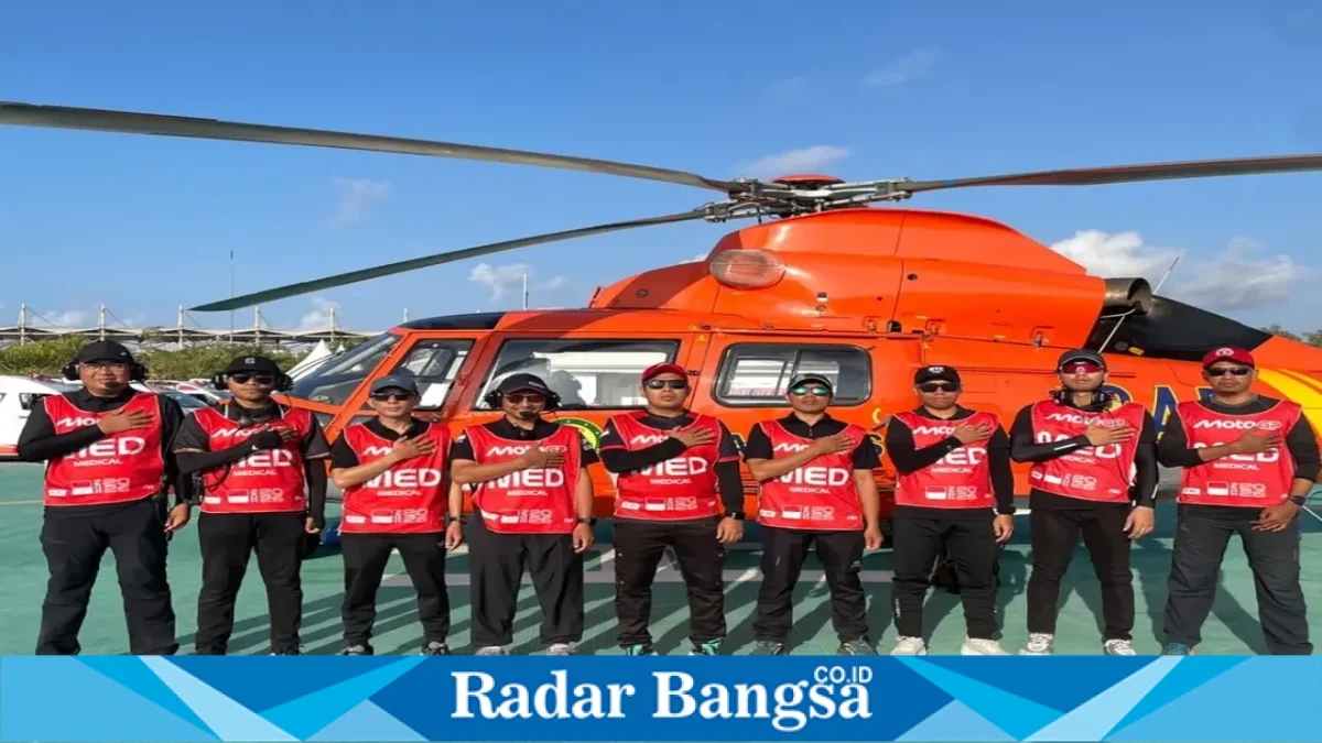 Tim medis RSUD H. Moh. Ruslan Kota Mataram menjalankan kesiapsiagaan pelayanan medis untuk mendukung MotoGP Mandalika 2026 di Sirkuit Internasional Mandalika, Lombok Tengah. (Dok. Ho/RadarBangsa.co.id)