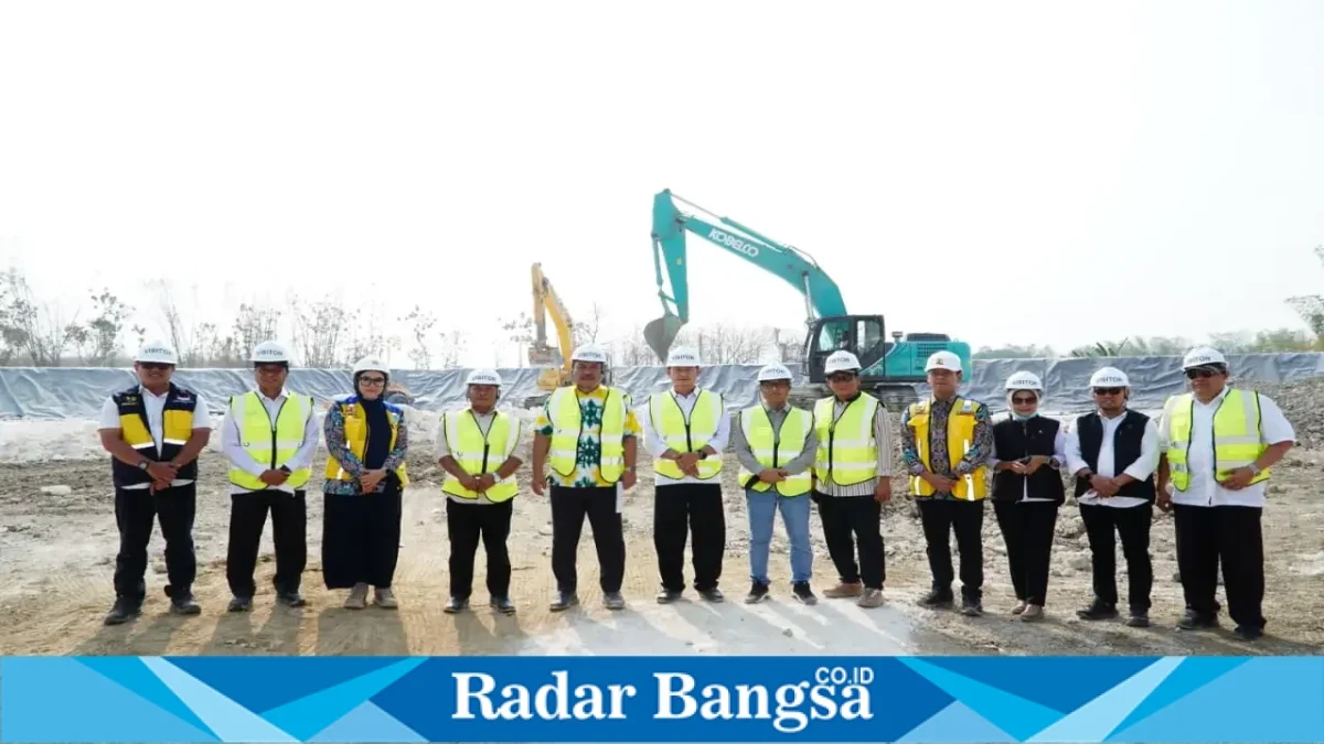 Pembangunan TPST Dadapan di Kecamatan Solokuro, Kabupaten Lamongan. (Dok. Ho/RadarBangsa.co.id)