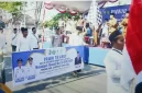 Wakil Bupati Sampang H. Ahmad Mahfudz melepas Kirab Pawai Ta’aruf MTQ ke-32 Kabupaten Sampang, Senin (19/10/2026). (Dok. Ho/RadarBangsa.co.id)